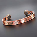 E Q For Men 3 Rope Copper Bangle