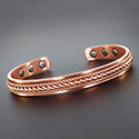 E Q For Men Twist Copper Bangle