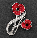 Brooch Elegant Poppy
