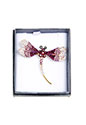 Brooch Diamante Dragonfly Purple
