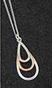 Necklace Three Teardrops Necklace