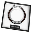 Mens Brown Leather Bracelet B