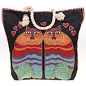 Tapestry Cats Tote Bag