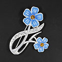 Brooch Elegant Forget Me Not