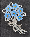 Brooch Forget Me Not