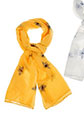 Glitter Bee Scarf Yellow