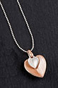 Necklace Matt Heart Necklace Rose Gold