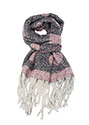 Scarf Modern Hearts Blanket Grey