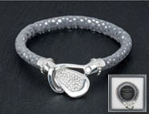 Bracelet Ornate Buckle Grey