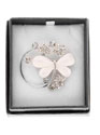 Brooch Pearlised Butterfly Pearl White