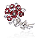 Brooch Poppy Bouquet