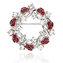Brooch Poppy Elegant Circle