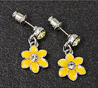 Earrings Radiant Daffodil Dangly Earrings