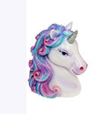 Rainbow Unicorn Head Silver Money Box