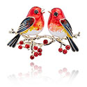 Brooch Robins Appear Vintage Style