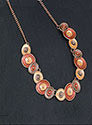 Necklace Russet Tones Circles