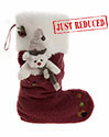 Charlie Bears Christmas Stocking Berry Red
