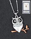 Necklace Silver Plated Cute Owl