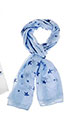 Glitter Sparkle Shells Scarf Blue