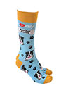 Sock Society Dog Socks Border Collie Light Blue