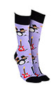 Sock Society Rock and Roll Socks Purple