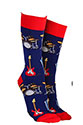 Sock Society Rock and Roll Socks Dark Blue