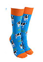 Sock Society Cow Socks Blue