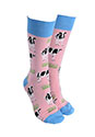 Sock Society Cow Socks Pink