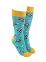 Sock Society Monkey Socks Blue Green