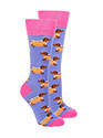 Sock Society Sausage Dog Socks Purple