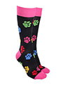 Sock Society Paw Prints Socks Black