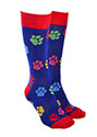 Sock Society Paw Prints Socks Blue