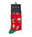 Christmas Elves Socks Red