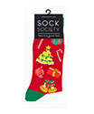Christmas Tree Socks Red