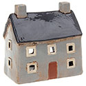 Village Pottery Croft House Tealight Grey