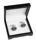 Silver Round Cufflinks