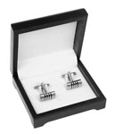 Silver Rectangular Cufflinks