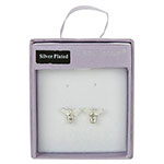 Gaurdian Angel Clear Crystal Earings